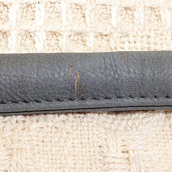 Miche LUCERNE Luxe Gray Double Rolled Handles Caribiner Hardware Keychain Bag - Picture 5 of 9